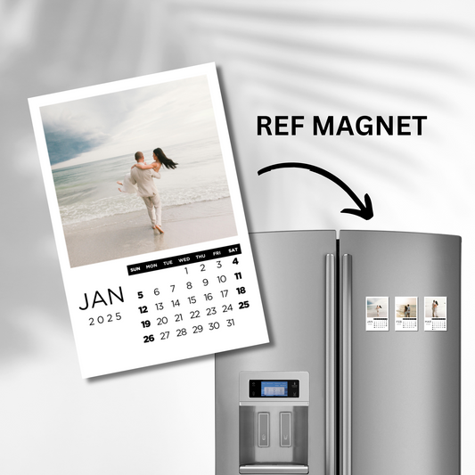 Personalized Calendar Photo Magnet – Custom Photo & Calendar Combo