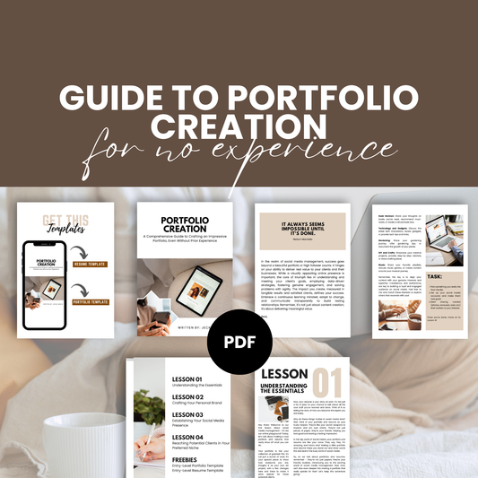 Guide to Portfolio Creation with NO EXPERIENCE Ebook