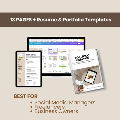 Guide to Portfolio Creation with NO EXPERIENCE Ebook