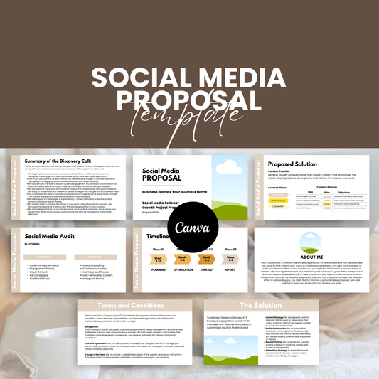 Social Media Proposal Template