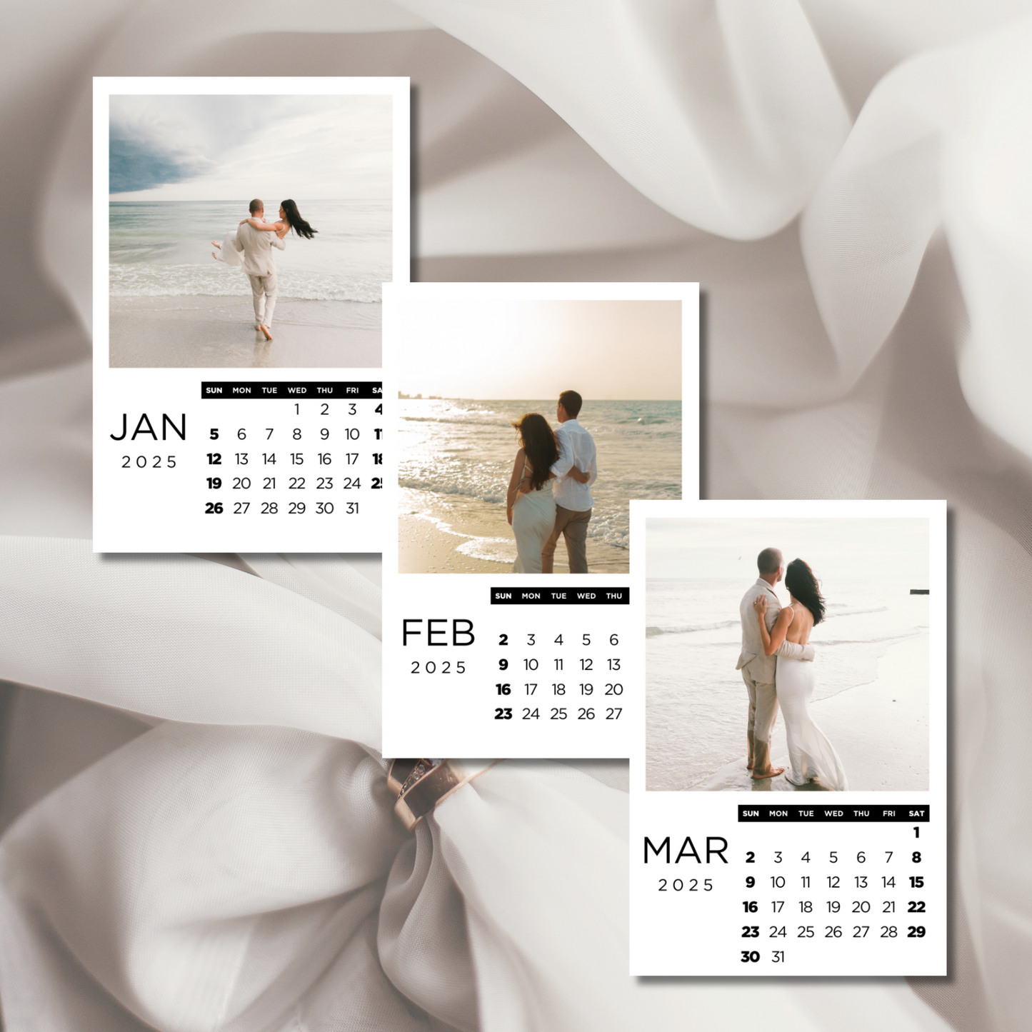 Personalized Calendar Photo Magnet – Custom Photo & Calendar Combo