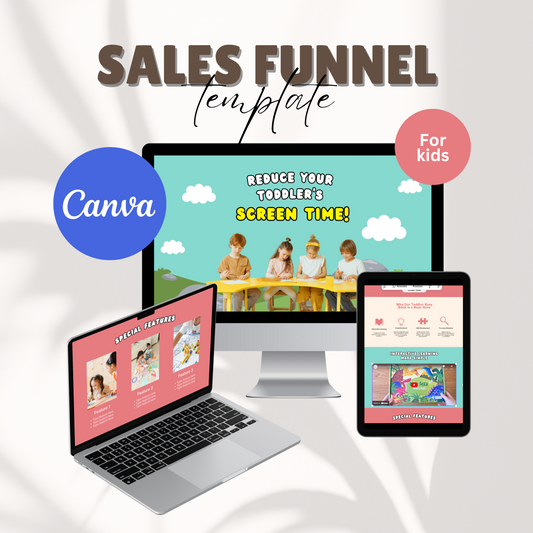 Sales Funnel Canva Template for Kids